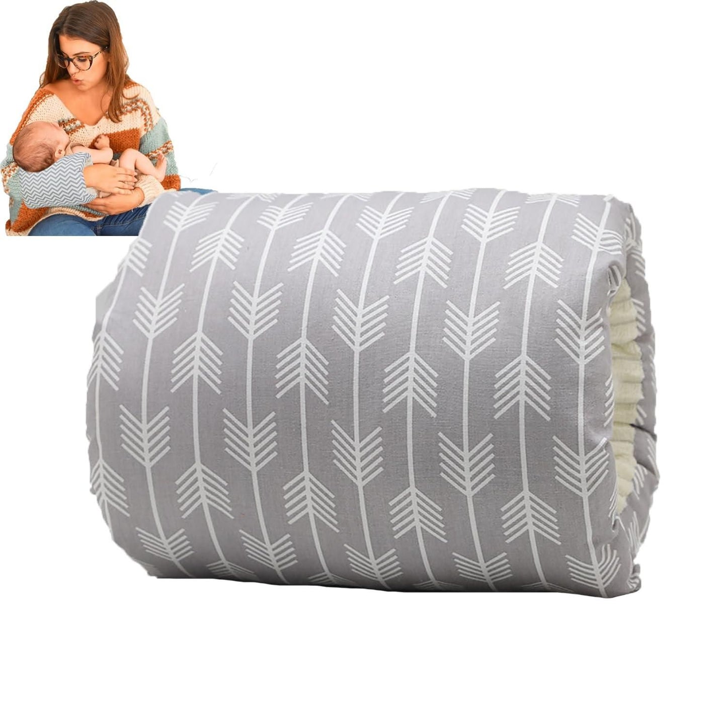 Cozie Cradle Baby Nursing Pillow – Ergonomic Feeding & Support Pillow for Newborns (Hypoallergenic, Portable, and Adjustable for Comfortable Feeding)